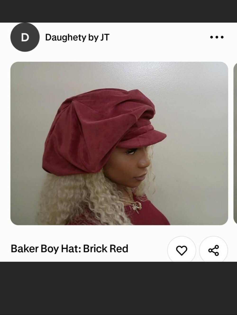 NEW DAUGHETY BY JT Baker Boy Cap